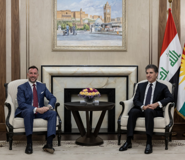 نـێــچـیـرڤــان بـــارزانـــی، سەرۆکی هەرێمی کوردستان، پێشوازيی لە بەڕێز نیکۆلۆ فۆنتانا، باڵیۆزی ئیتالیا لە عێراق کرد.