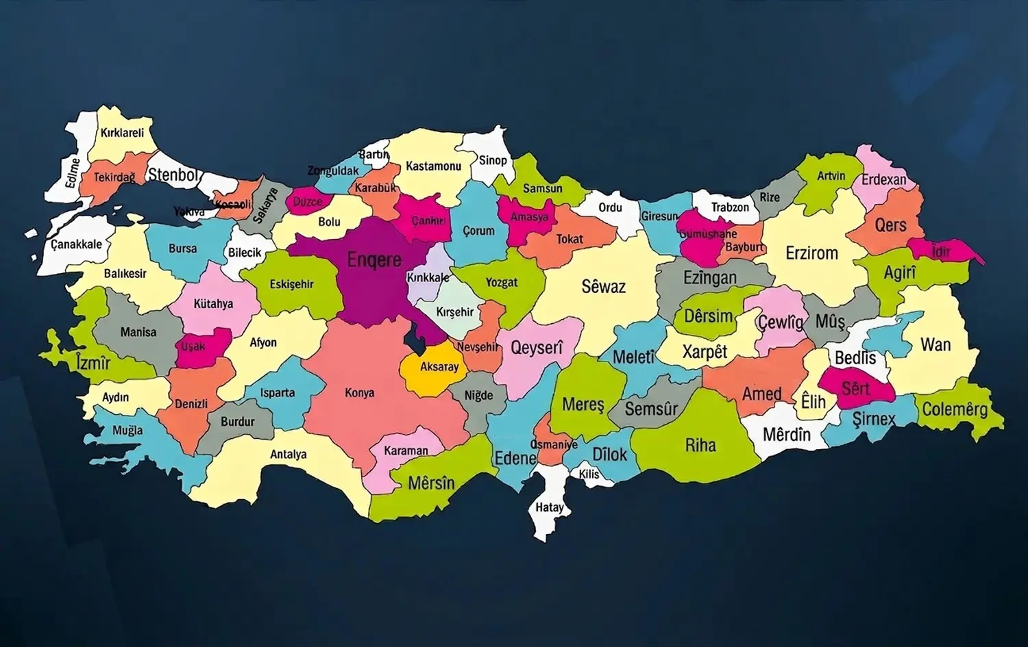 TUÎKê eşkere kir: Kîjan navçeyên Bakurê Kurdistanê dibin parêzgeh?