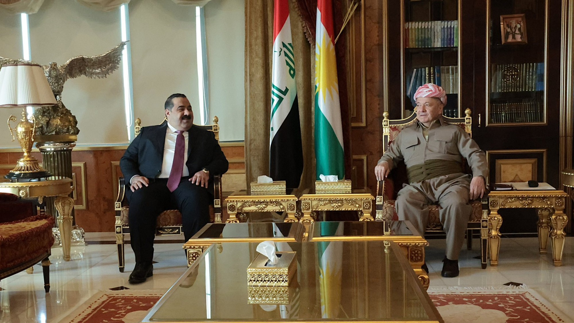 الرئيس بارزاني ورئيس تحالف العزم يبحثان التنسيق والتعاون بين الأطراف السياسية