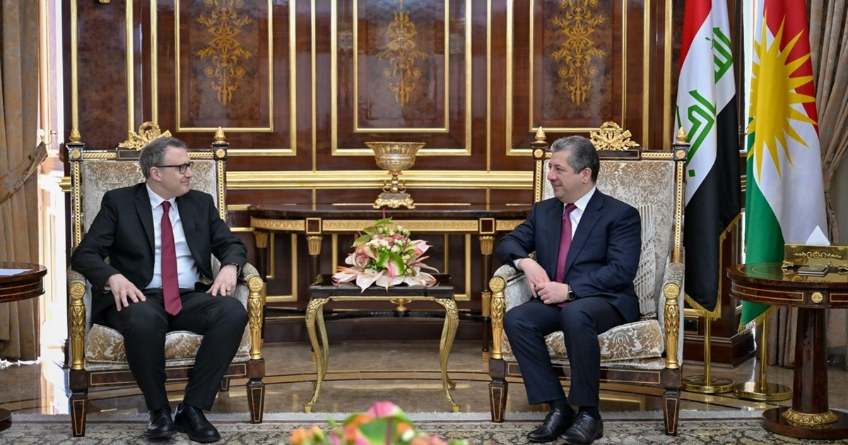 Prime Minister Masrour Barzani Receives Ambassador of Türkiye to Iraq