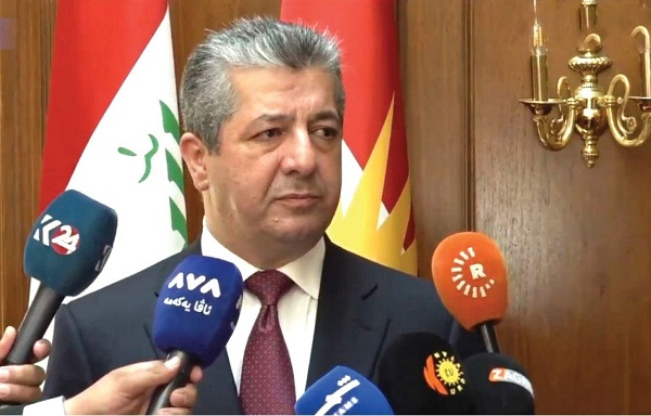 رئيس الحكومة مسرور بارزاني: نسعى لتعزيز العلاقات مع بغداد