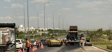 انطلاق مشروع صيانة وتعبيد شارع الـ 120 متراً السريع في أربيل