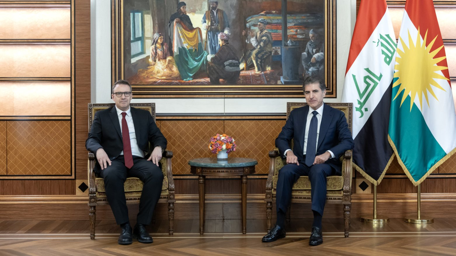 Nêçîrvan Barzanî û Balyozê Tirkiyeyê rewşa siyasî û peywendiyên aborî gotûbêj kirin