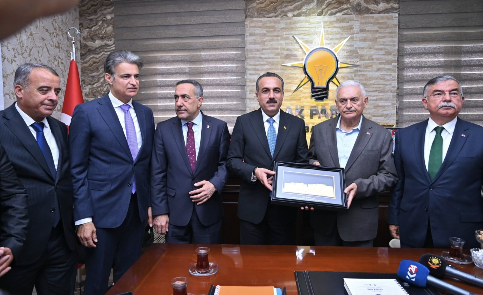 بنالي يلدريم يستقبل وفد إقليم كوردستان في مدينة 