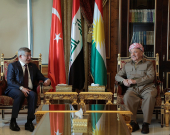الرئيس بارزاني يستقبل رئيس الوزراء التركي الأسبق