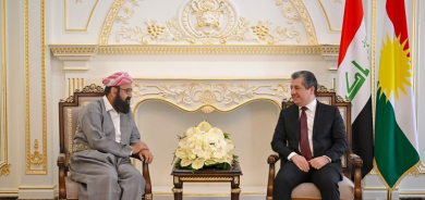 رئيس حكومة إقليم كوردستان يستقبل أمير الإيزيديين