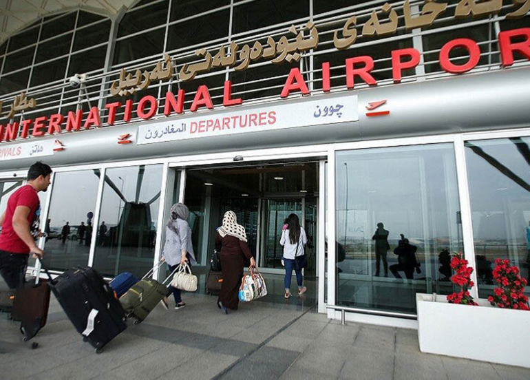 مطار أربيل: الأجواء في إقليم كوردستان آمنة ولم تُلغَ أي رحلة جوية حتى الآن