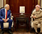 Serok Barzanî û Xelîlzad rewşa deverê û gefên li ser Îraqê nîqaş kirin