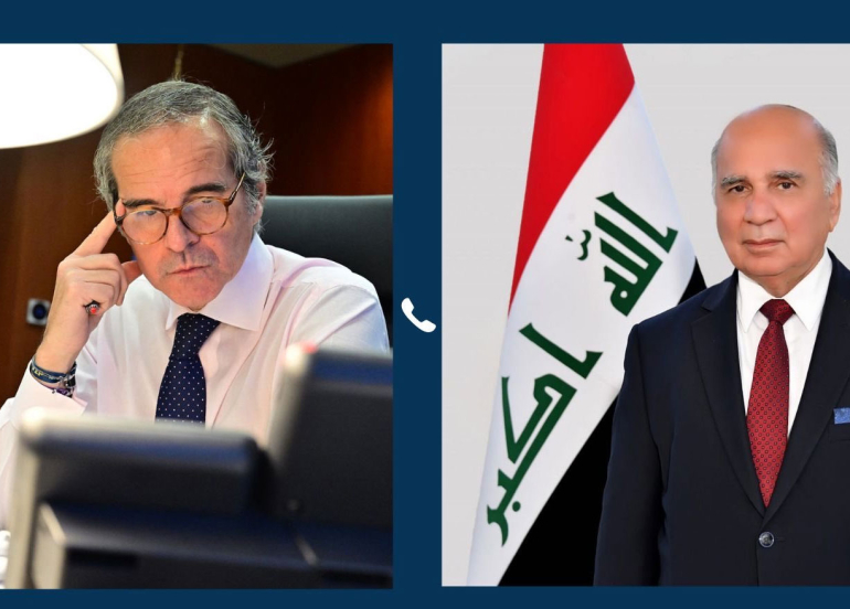 غروسي يبحث مع وزير الخارجية العراقي ملف الأمن النووي في الخليج وجهود منع الانتشار