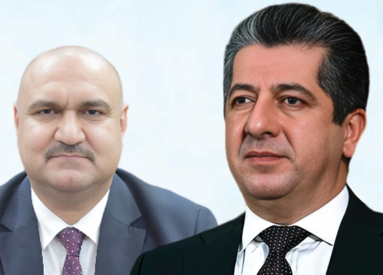 Serokwezîr Mesrûr Barzanî sersaxiyê li Serokê Bereya Tirkmenî ya Iraqê dike