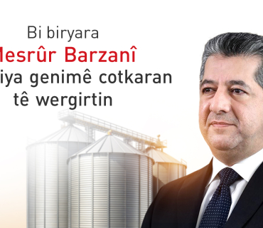 Bi biryara Mesrûr Barzanî tevahiya genimê cotkaran tê wergirtin