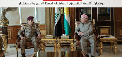 الرئيس بارزاني يستقبل رئيس أركان الجيش العراقي
