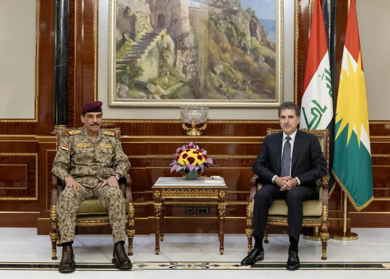 Nêçîrvan Barzanî û Sererkanê Îraqê civiyan