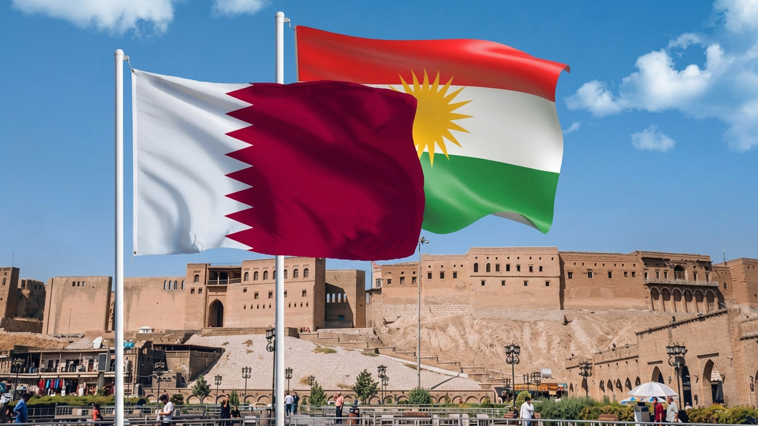 القنصلية القطرية : نعمل على تنفيذ مشاريع تجارية مشتركة وجذب المستثمرين إلى الإقليم