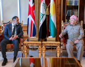 الرئيس بارزاني يستقبل سفير بريطانيا لدى العراق عرفان صديق