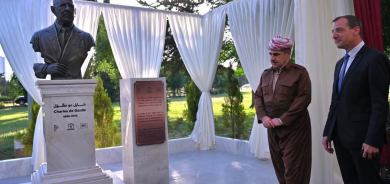 إزاحة الستار عن تمثال شارل ديغول في أربيل