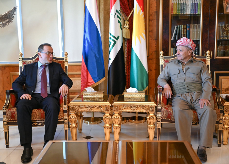 President Barzani Receives Russian Ambassador, Discusses Regional Developments and Bilateral Relations