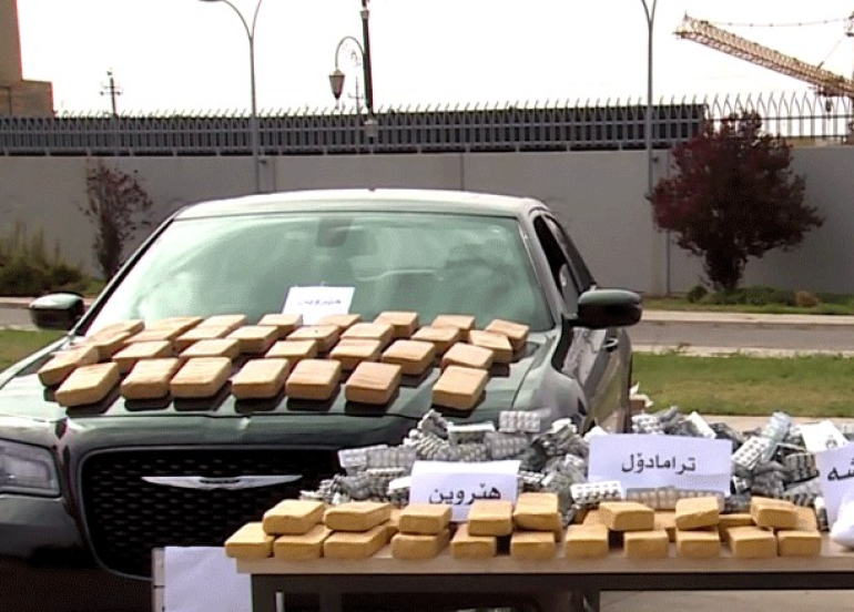 مكافحة المخدرات في كوردستان: العمليات المشتركة مع الحكومة الاتحادية أطاحت بشبكات اتجار دولية خطيرة