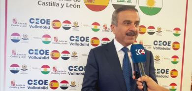 محمد شكري: نرغب بنقل خبرة الشركات الإسبانية إلى إقليم كوردستان