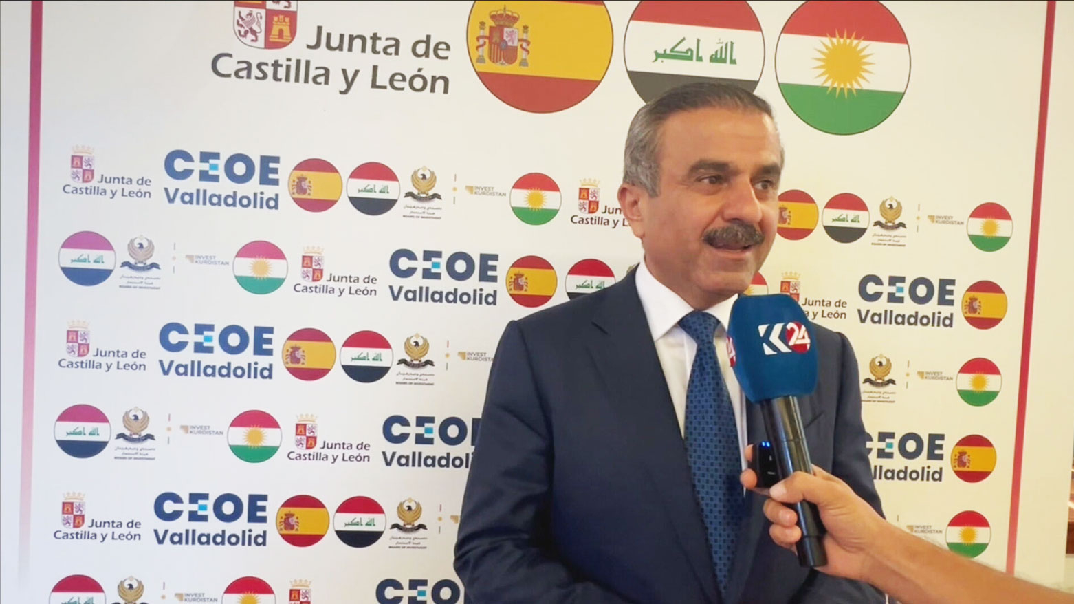 محمد شكري: نرغب بنقل خبرة الشركات الإسبانية إلى إقليم كوردستان