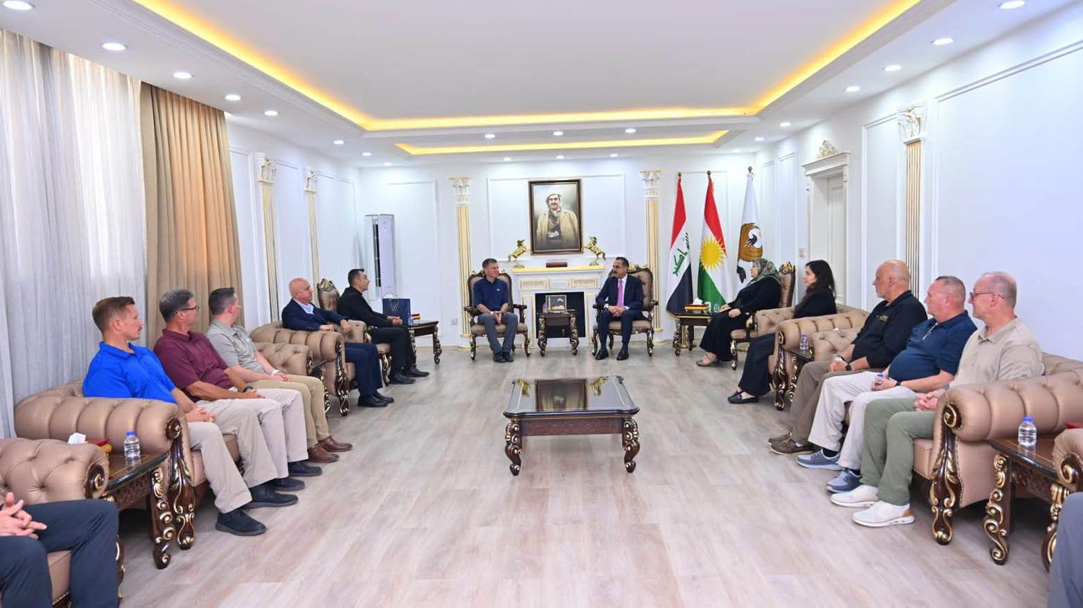خلال لقاءٍ مع محافظ أربيل.. وفدٌ مسيحي دولي يشيد بالحرية الدينية في إقليم كوردستان