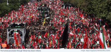 Millions Attend Funeral Procession for Iran’s Late Supreme Leader in Tehran