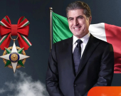 Îtalya madalyaya herî bilind dide Nêçîrvan Barzanî