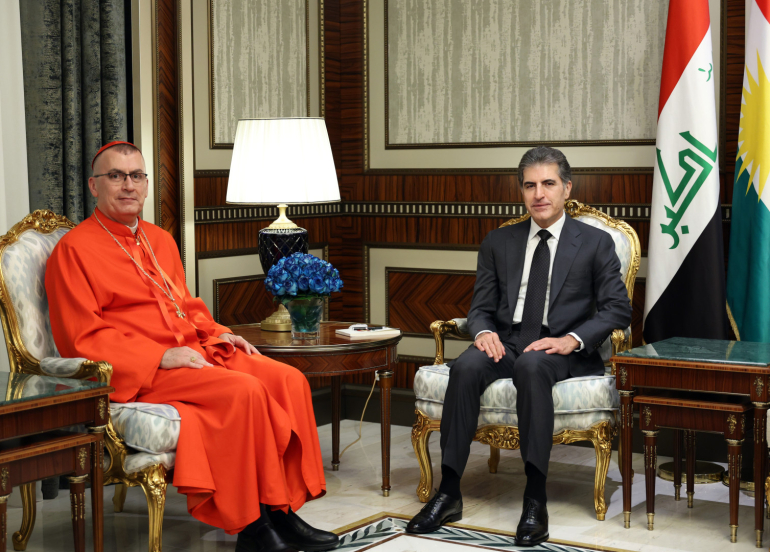 Kurdistan Region President Meets Chaldean Patriarch, Reaffirms Commitment to Protecting Christians and Promoting Coexistence