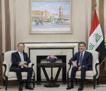 نێچیرڤان بارزانی، سەرۆکی هەرێمی کوردستان، بە بۆنەی کۆتاییهاتنی ئەرکەکەیەوە، پێشوازیی لە بەڕێز پاتريك دۆرێل، باڵیۆزی فەرەنسا لە عێراق کرد.