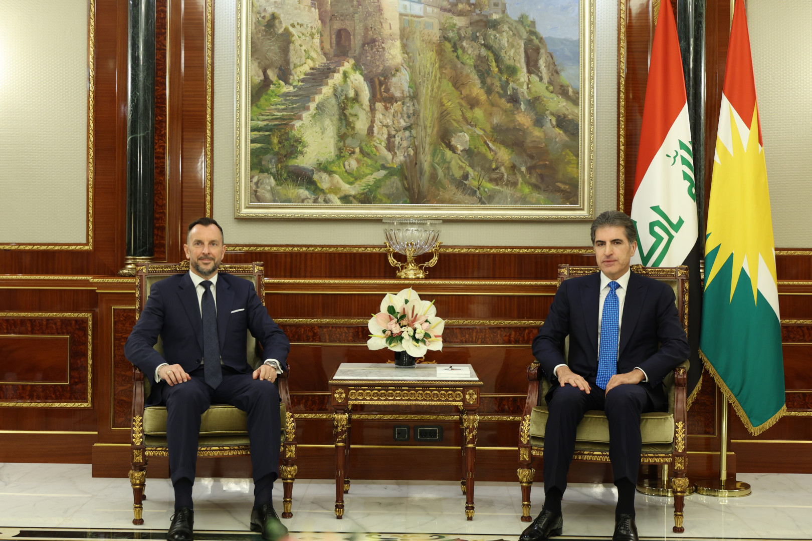 Kurdistan Region President Receives Italian Ambassador to Iraq, Discusses Bilateral Relations and Regional Developments