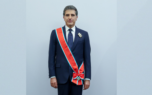 خەڵاتی سوارچاكی خاچی مەزن بەڵگەیە كە دیپلۆماسیەتی نێچیرڤان بارزانی، خزمەتێكی گەورە بە ئاشتی و پێكەوەژیان دەكات
