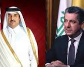 مسرور بارزاني يعزّي أمير قطر بوفاة الشيخ حمد بن خليفة آل ثاني