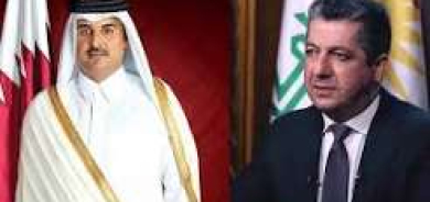 مسرور بارزاني يعزّي أمير قطر بوفاة الشيخ حمد بن خليفة آل ثاني