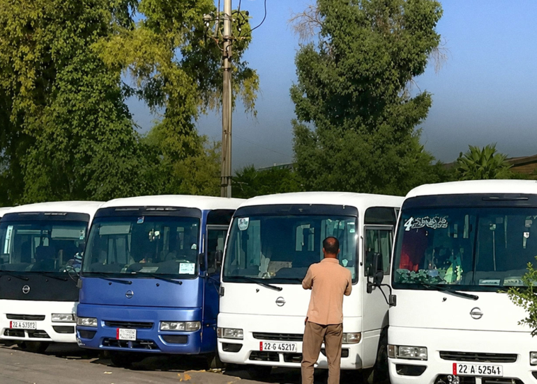 مديرية نقل أربيل تطلق خطاً جديداً لحافلات الركاب يربط 