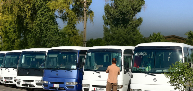 مديرية نقل أربيل تطلق خطاً جديداً لحافلات الركاب يربط 