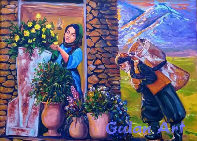 سارا تەڵایی بۆ گوڵان:لە تابلۆكانمدا بەدوای ڕۆحی نیشتمان و لە دەقەكانیشمدا بەدوای دەنگی مێژوودا دەگەڕێم