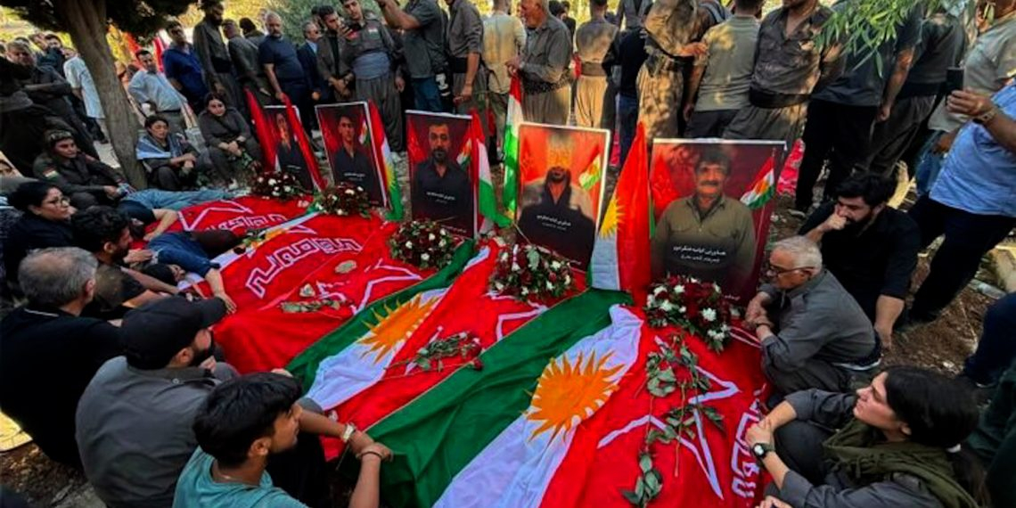 Cenazeyê 9 şehîdên komeleya zehmetkêşan a Kurdistan spartin axê