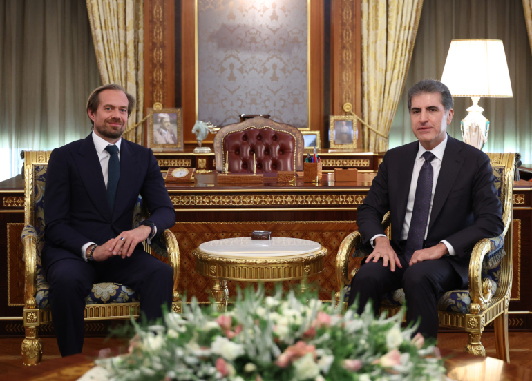 Kurdistan Region President Receives Outgoing British Consul General Andrew Bizley