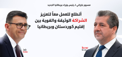 مسرور بارزاني يهنئ رئيس الوزراء البريطاني الجديد