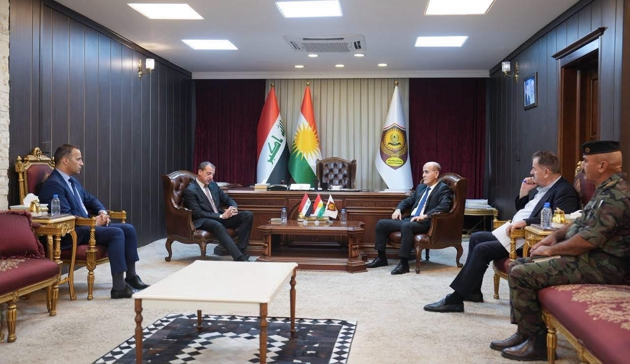وزير البيشمركة يستقبل القنصل العام الفرنسي بمناسبة انتهاء مهامه في الإقليم
