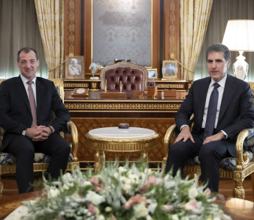 نێچیرڤان بارزانی، سەرۆکی هەرێمی کوردستان، بە بۆنەی کۆتاییهاتنی ئەرکەکەیەوە وەک کونسوڵی گشتیی فەرەنسا لە هەرێمی کوردستان، پێشوازیی لە بەڕێز یان برێم، کرد.