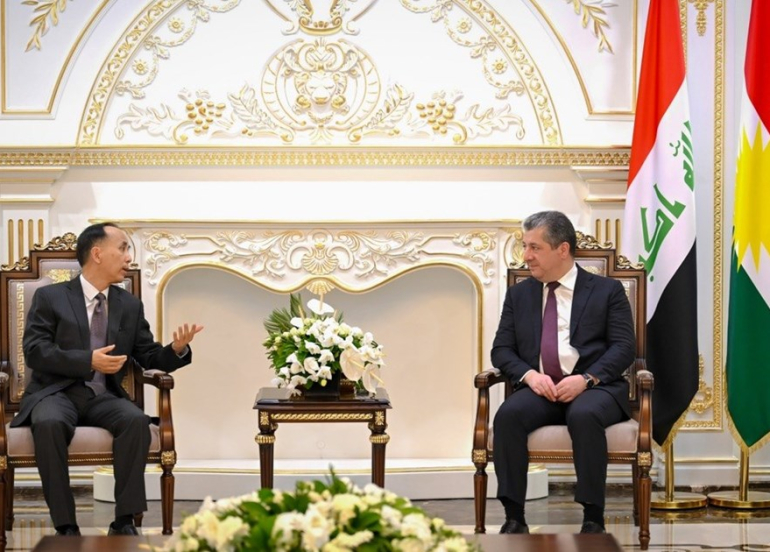 Mesrûr Barzanî û Konsulê Giştî yê Çînê rewşa Iraqê û deverê nîqaş kir