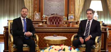 سەرۆکی هەرێمی کوردستان، بە بۆنەی کۆتاییهاتنی ئەرکەکەیەوە وەک بەرپرسی نووسینگەی یەکێتیی ئەورووپا لە هەرێمی کوردستان، پێشوازیی لە بەڕێز ڕادو بوتوم، کرد.