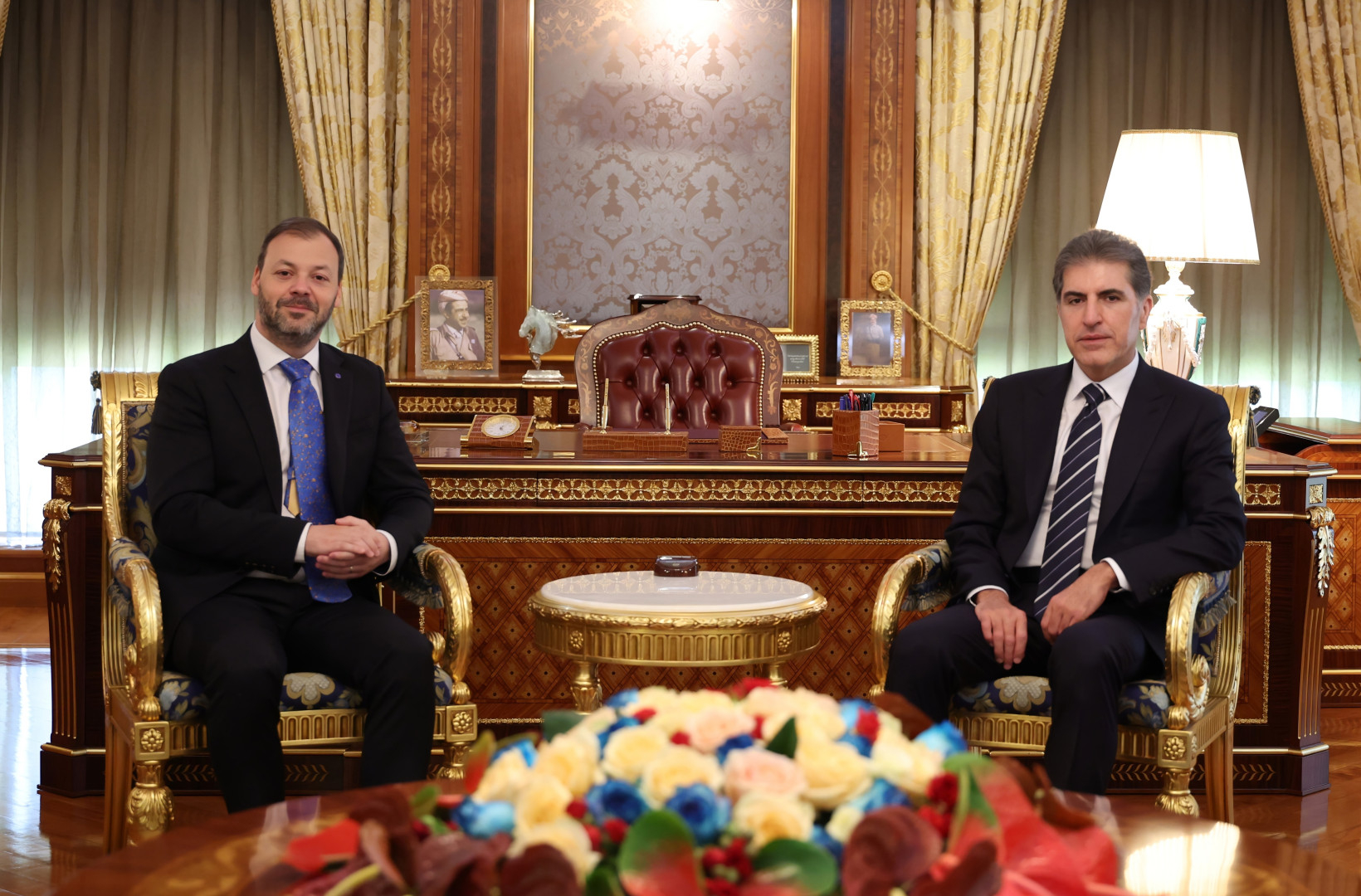 سەرۆکی هەرێمی کوردستان، بە بۆنەی کۆتاییهاتنی ئەرکەکەیەوە وەک بەرپرسی نووسینگەی یەکێتیی ئەورووپا لە هەرێمی کوردستان، پێشوازیی لە بەڕێز ڕادو بوتوم، کرد.