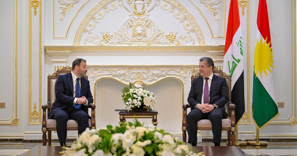 Kurdistan Region President Nechirvan Barzani and Prime Minister Masrour Barzani Bid Farewell to EU Liaison Office Head