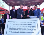 وضع الحجر الأساس لمشروع طريق رئيسي وشبكة صرف صحي خرسانية في أربيل