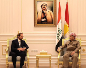 الرئيس بارزاني يستقبل القنصل العام البريطاني في أربيل