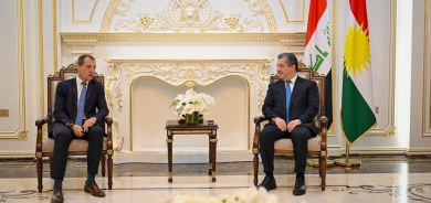 رئيس الحكومة يستقبل القنصل العام الفرنسي لدى إقليم كوردستان