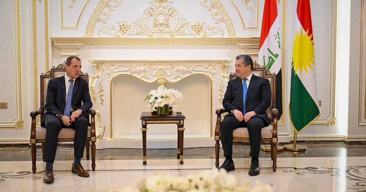 رئيس الحكومة يستقبل القنصل العام الفرنسي لدى إقليم كوردستان