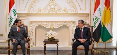 Masrour Barzani and Mohammed al-Halbousi Discuss Strengthening Political Cooperation and Safeguarding Iraq's Democratic System